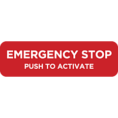 Allied Petroluem Emergency Stop 200x60mm