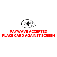 Allied Petroluem Paywave Accepted SA 200x80mm