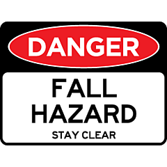 Danger - Fall Hazard 
