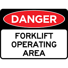 Danger - Forklift Operating Area