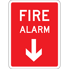 Fire Alarm Arrow 150x200mm
