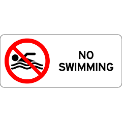 Prohibitory - No Swimming (Landscape) 