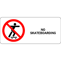 Prohibitory - No Skateboarding (Landscape)