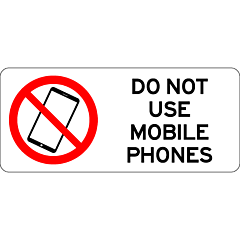Prohibitory - Do Not Use Mobile Phones (Landscape)