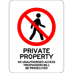 Prohibitory - Private Property 