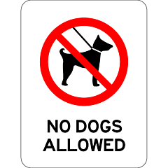 Prohibitory - No Dogs Allowed 