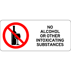 Prohibitory - No Alcohol Or Other Intoxicating Substances (Landscape)