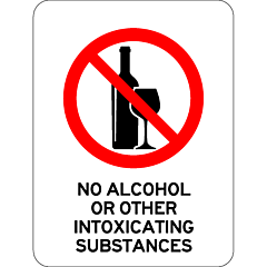 Prohibitory - No Alcohol or Other Intoxicating Substances 