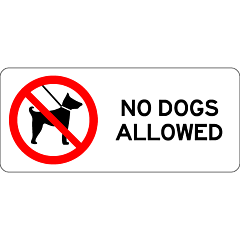 Prohibitory - No Dogs Allowed (Landscape)