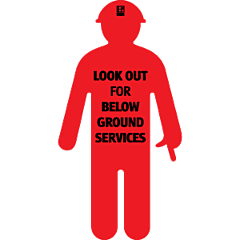 Look Out Below Cutout Man 696x1350mm