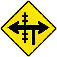 PW13.2 (WXL4) Railway Crossing at T Junction Controlled Left