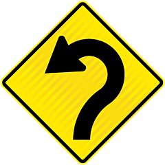 PW22 (WM7L) Reverse Curve Decreasing Radius Left