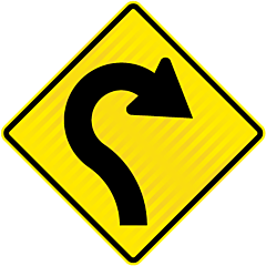 PW22-1 (WM7R) Reverse Curve Decreasing Radius Right