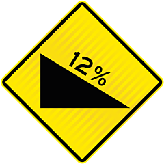 PW27.4 (WN3D) Steep Grade Downgrade 12%