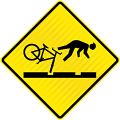 PW35.1 (WX5) Railway Tracks Cyclists Take Care