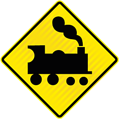 PW57 (WX1L) Railway Level Crossing Train Left