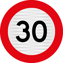 RG1 (RS1) Speed Limit - Single Sided