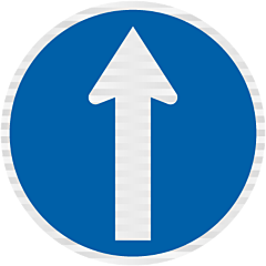RG10 (RG5R) No Turns (Blue Arrow Straight)