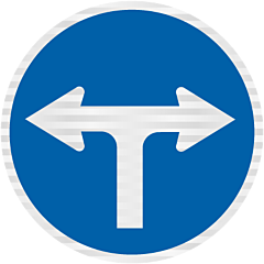 RG11 (RD5L) Turn (Blue T Intersection Arrows)