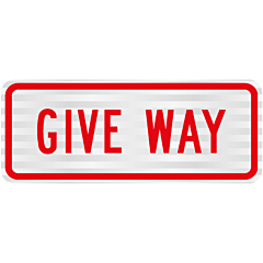 RG19.1 (RP22) Give Way Supplementary