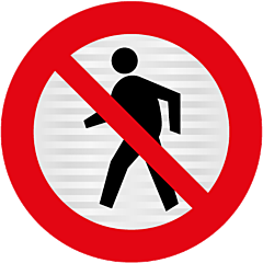 RG23 (RJ12) No Pedestrians