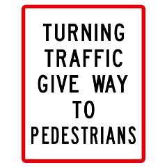 RG27 (RP63) Turning Traffic Give Way