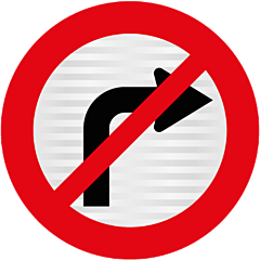 RG7 (RD1R) No Right Turn