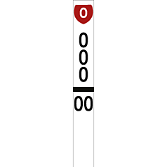 RM30 Kilometre Marker Post *SH* *000/00* 3mm EMP