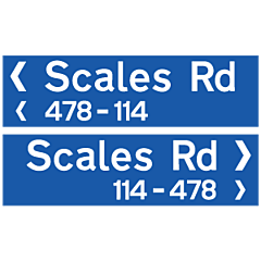 Ashburton Type A - Street Name Blade 250mm