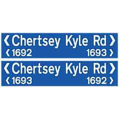 Ashburton Type B - Street Name Blade 250mm