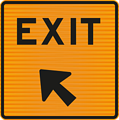 (TL82B) Exit with arrow Level 2