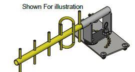 Data Signs Part: (12148) PTL Mounting Bracket for Yagi Antenna