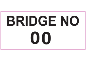 Bridge Number 450x200mm - SFX