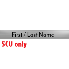 Door Name Plate Silver (EAVES) - 600x80mm