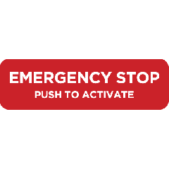 Allied Petroluem Emergency Stop 200x60mm