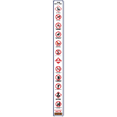 Allied Petroleum Forecourt Safety Canopy Upright 75x770mm