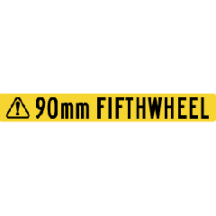 FH Caution Fifthwheel 1020x130mm