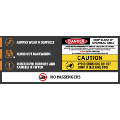 FH Construction Plant Label 250x100mm