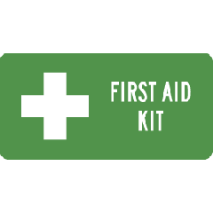 FH First Aid Label 70x35mm