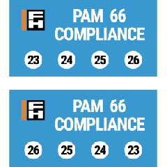 FH "PAM 66 Compliance" 50x26mm