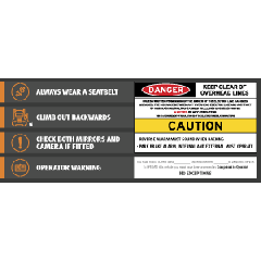 FH Truck Label 'Caution' 250x100