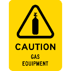 Caution-Gas Equipment