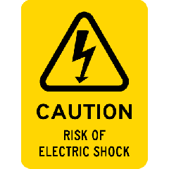 Caution- Risk Of Electric Shock