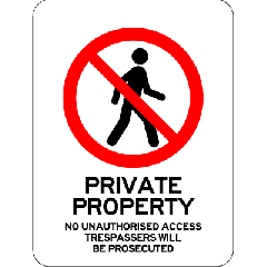 Prohibitory - Private Property 