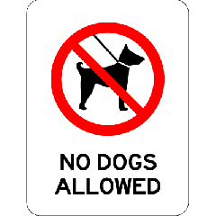 Prohibitory - No Dogs Allowed 