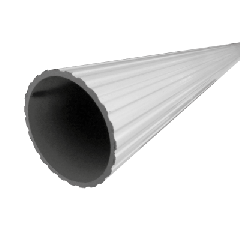Aluminum Fluted Pole  - White 