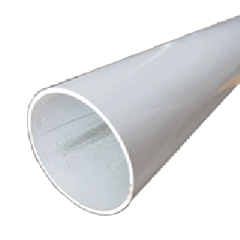 Steel Pole -  White Galvanised/Powder Coated