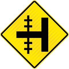 PW13.1 (WXR3) Railway Crossing on Side Road Uncontrolled Left