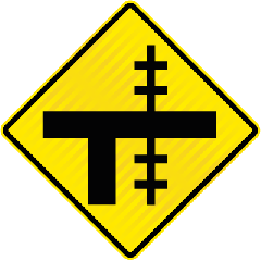 PW13.3-1 (WXR5) Railway Crossing at T Junction Uncontrolled Right