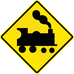 PW57-1 (WX1R) Railway Level Crossing Train Right